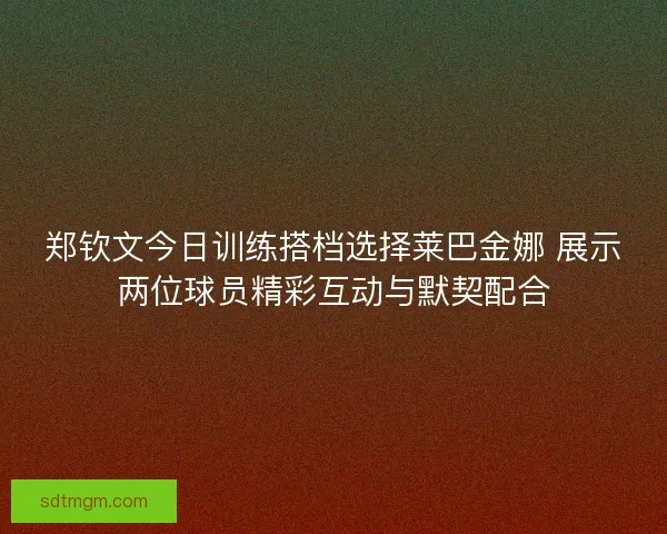 郑钦文今日训练搭档选择莱巴金娜 展示两位球员精彩互动与默契配合